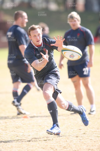 10.06.08 Wales rugby in South Africa... Morgan Stoddart in training.  