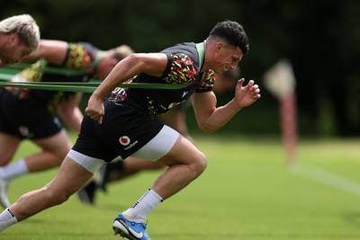 100626 - Wales Rugby Training - Ellis Bevan during training