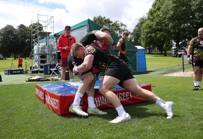 100626 - Wales Rugby Training - Jac Morgan during training