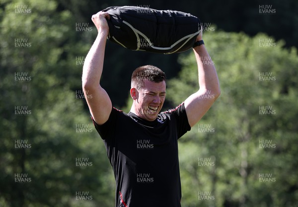 100723 - Wales Rugby World Cup Training camp in Fiesch, Switzerland - Adam Beard during training