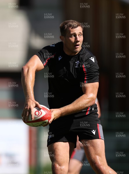 100723 - Wales Rugby World Cup Training camp in Fiesch, Switzerland - Ben Carter during training