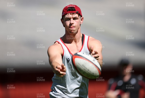 100723 - Wales Rugby World Cup Training camp in Fiesch, Switzerland - Tom Rogers during training
