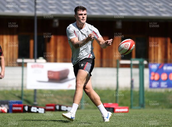 100723 - Wales Rugby World Cup Training camp in Fiesch, Switzerland - Joe Roberts during training