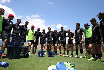 100725 - Wales Rugby Training in the final week of their tour to Japan - Team huddle