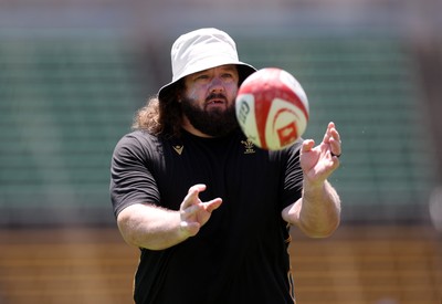100725 - Wales Rugby Training in the final week of their tour to Japan - Adam Jones, Scrum Coach during training