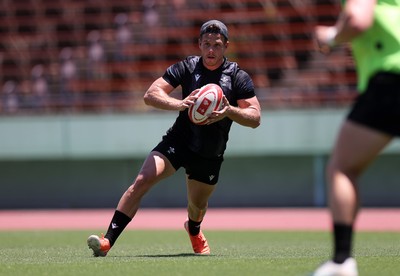 100725 - Wales Rugby Training in the final week of their tour to Japan - Kieran Hardy during training