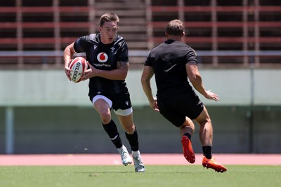 100725 - Wales Rugby Training in the final week of their tour to Japan - Josh Adams during training