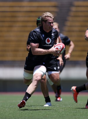 100725 - Wales Rugby Training in the final week of their tour to Japan - Aaron Wainwright during training