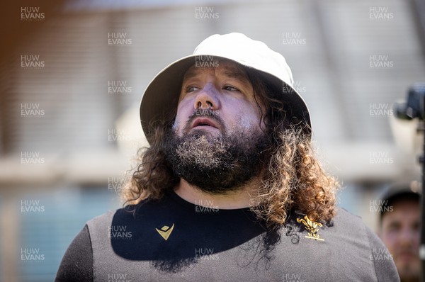 100725 - Wales Rugby Training in the final week of their tour to Japan - Adam Jones, Scrum Coach during training