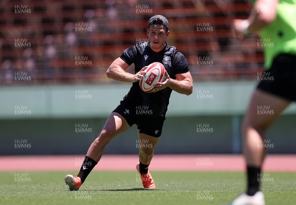 100725 - Wales Rugby Training in the final week of their tour to Japan - Kieran Hardy during training