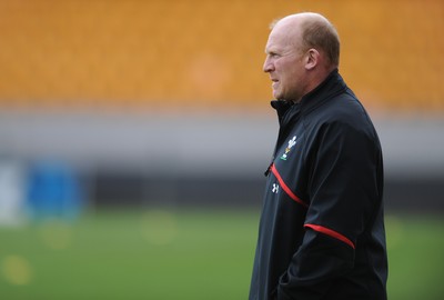 10.10.11 - Wales Rugby Training - Wales kicking coach Neil Jenkins during training. 