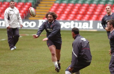 10.11.06 - Wales Rugby Training - Adam jones during training 