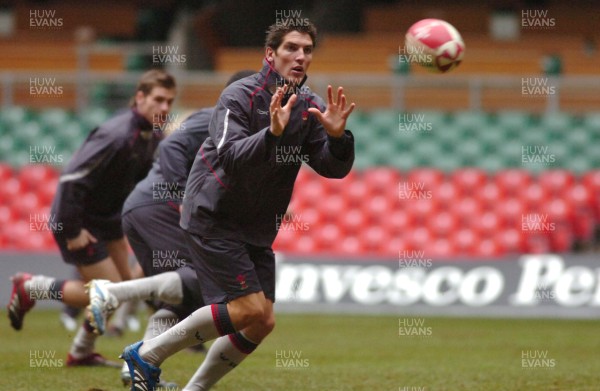 10.11.06 - Wales Rugby Training - James Hook during training 