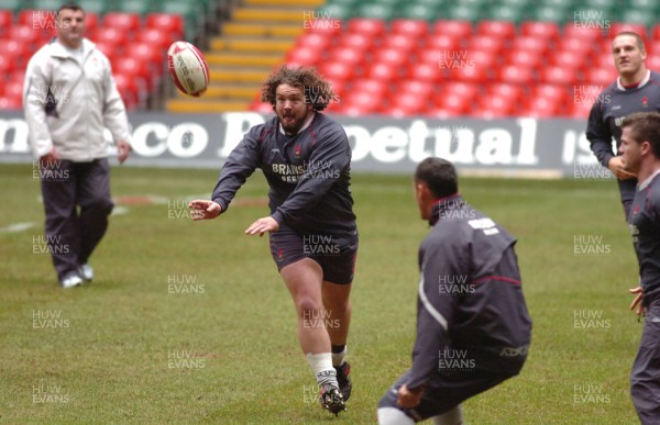 10.11.06 - Wales Rugby Training - Adam jones during training 