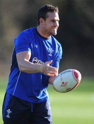 10.11.10 - Wales Rugby Training - Lee Byrne during training. 