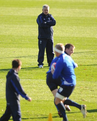 10.11.10 - Wales Rugby Training - Head coach Warren Gatland during training. 