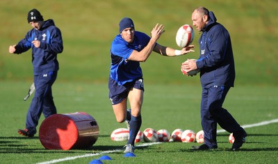 10.11.10 - Wales Rugby Training - James Hook during training. 