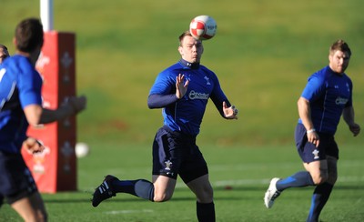 10.11.10 - Wales Rugby Training - Matthew Rees during training. 