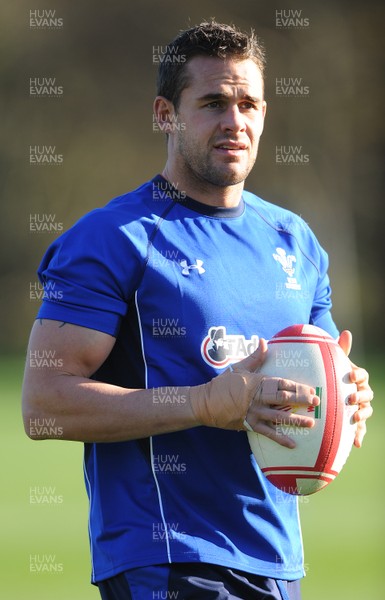 10.11.10 - Wales Rugby Training - Lee Byrne during training. 