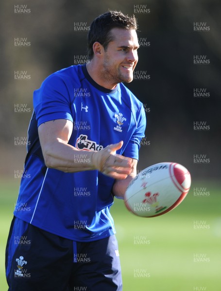 10.11.10 - Wales Rugby Training - Lee Byrne during training. 