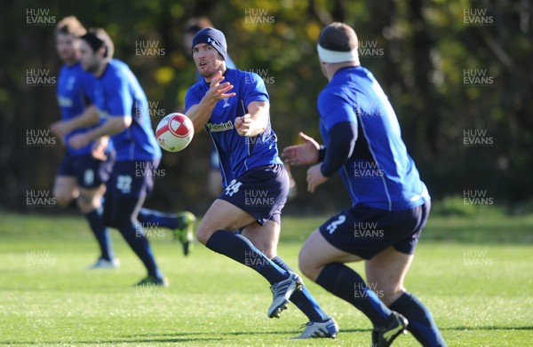 10.11.10 - Wales Rugby Training - James Hook during training. 