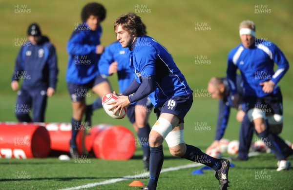 10.11.10 - Wales Rugby Training - Ryan Jones during training. 