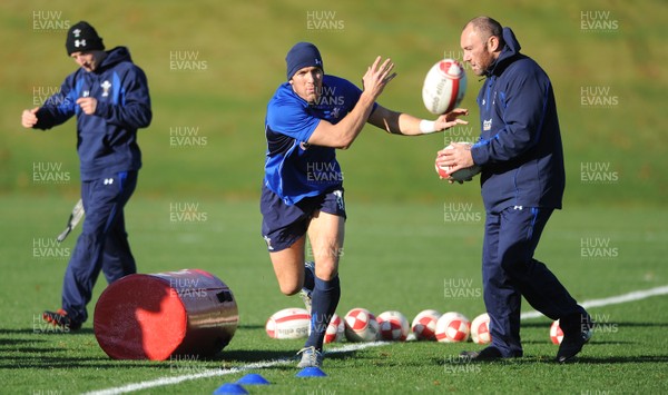 10.11.10 - Wales Rugby Training - James Hook during training. 
