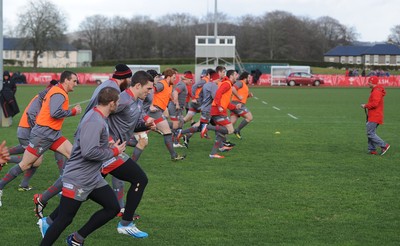 Wales Rugby Training 110214