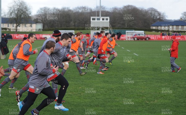 110214 - Wales Rugby Training -George North during training