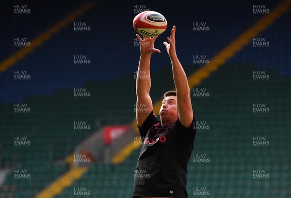110222 - Wales Rugby Training - Adam Beard during training