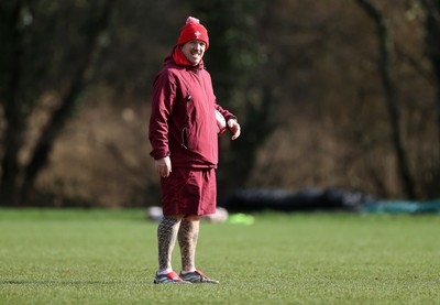 110226 - Wales Rugby Training - Paul James during training