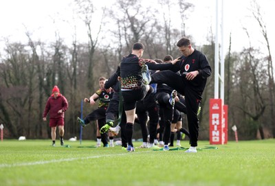 110226 - Wales Rugby Training - Josh Adams during training