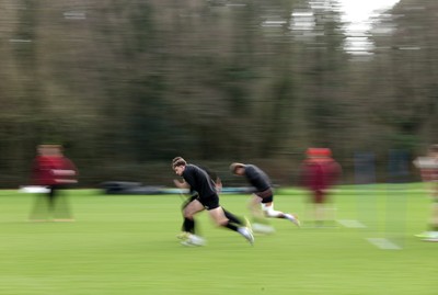110226 - Wales Rugby Training - Louie Hennessey during training