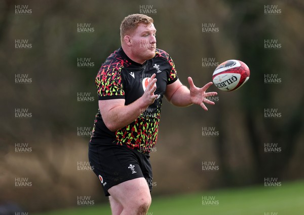 110226 - Wales Rugby Training - Rhys Carre during training