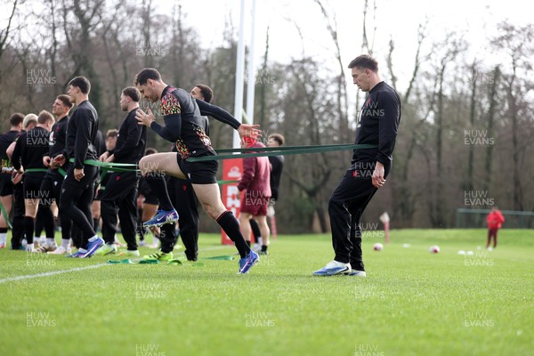 110226 - Wales Rugby Training - Tomos Williams during training