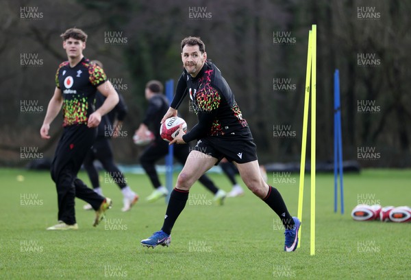 110226 - Wales Rugby Training - Tomos Williams during training
