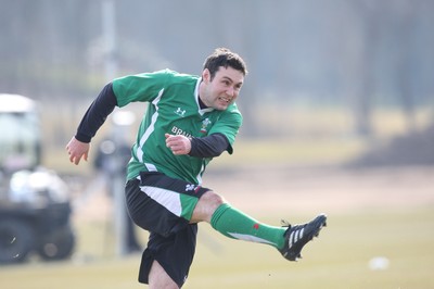 11.03.10 - Wales Rugby Training - Stephen Jones in action during training. 