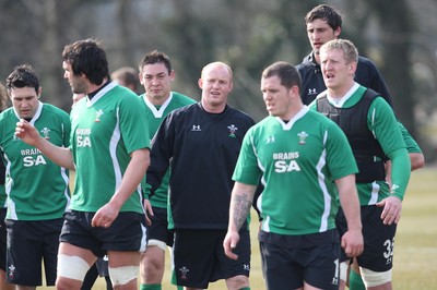 11.03.10 ... Wales rugby training session -  Wales' Martyn Williams in training 
