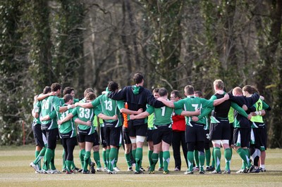 11.03.10 ... Wales rugby training session -  Welsh squad during training session 