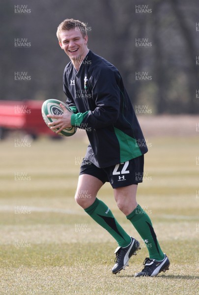 11.03.10 - Wales Rugby Training - Dwayne Peel in action during training. 