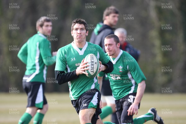 11.03.10 - Wales Rugby Training - James Hook in action during training. 