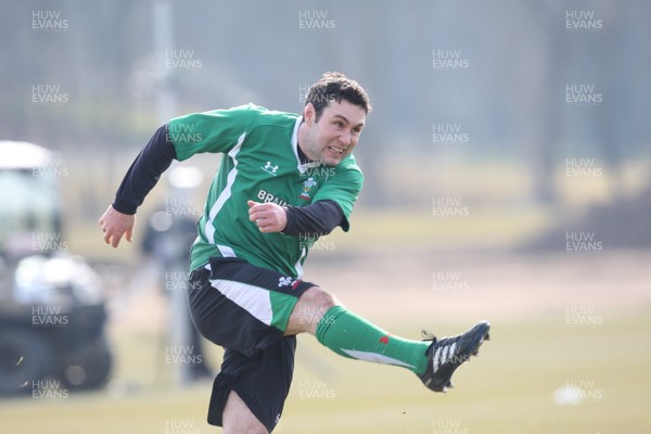 11.03.10 - Wales Rugby Training - Stephen Jones in action during training. 