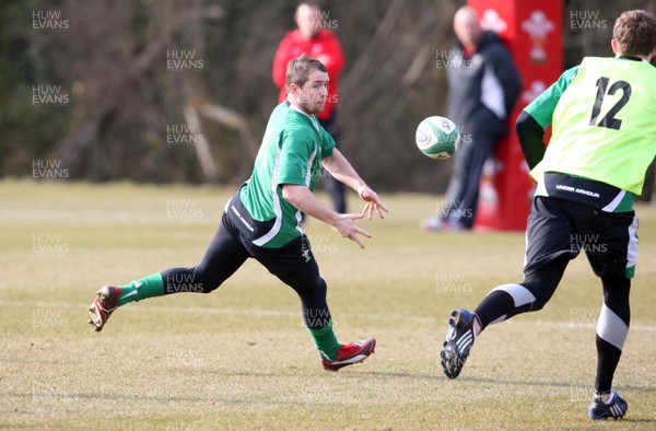 11.03.10 ... Wales rugby training session -  Wales' Shane Williams in training 