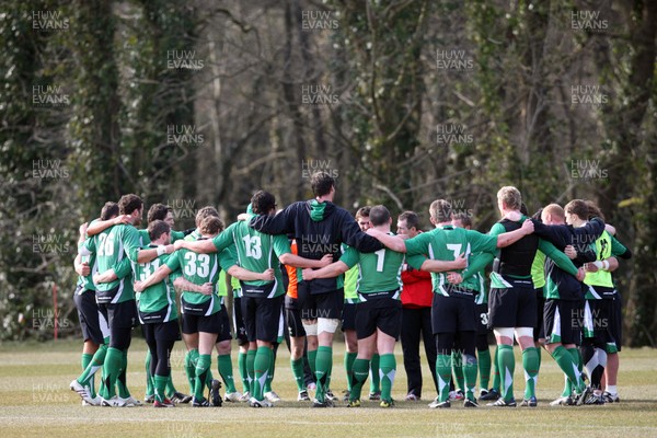 11.03.10 ... Wales rugby training session -  Welsh squad during training session 