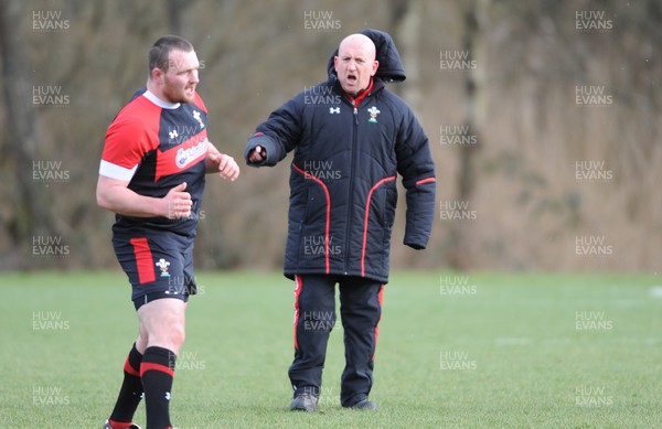 110313 - Wales Rugby Training -Shaun Edwards during training