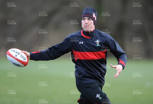 110313 - Wales Rugby Training -James Hook during training