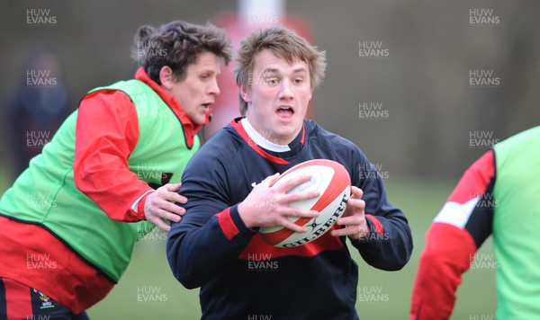 110313 - Wales Rugby Training -Jonathan Davies during training