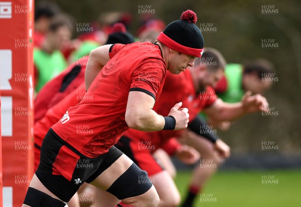 110321 - Wales Rugby Training - Alun Wyn Jones during training