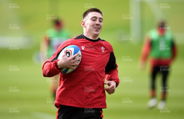110321 - Wales Rugby Training - Josh Adams during training