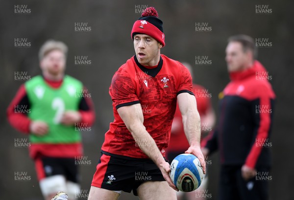 110321 - Wales Rugby Training - Gareth Davies during training